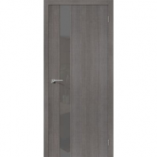 Полотно дверное ЭКО Порта-51 200*70 Grey Crosscut Silver Art (+коробка 2,5шт+наличники 2,5шт) АКЦИЯ