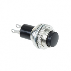 Выключатель (авто) ON-OFF 220V 2А (2с) О10.2 металл черная Mini 36-3330