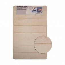 Коврик для ванной 50х 80см Память кофе с молоком 00431