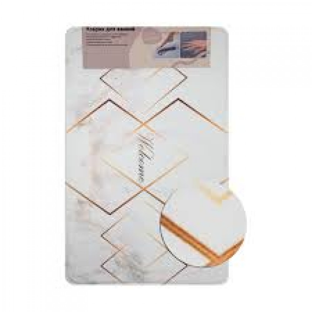 Коврик для ванной 50х 80см Память треугольники 00443