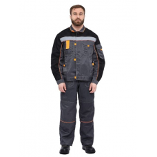 Костюм Рольф (куртка+п/комбинез.) бежевый/коричневый р.48-50 170-176 (КОС121-363)