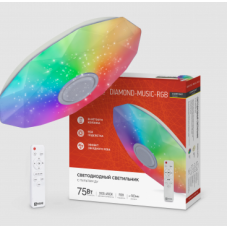 Светильник потолочный  светодиодный COMFORT DIAMOND-MUSIC-RGB 75Вт 3000-6500к 500х100 с пультом