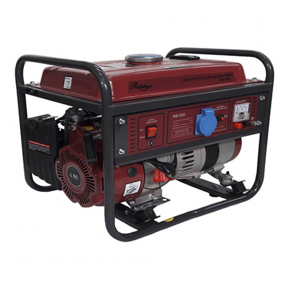 Генератор бензиновый RB1500 1,0кВт 