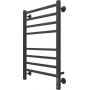Полотенцесушитель элекрический 800х500х115 210W Л черный 08150В