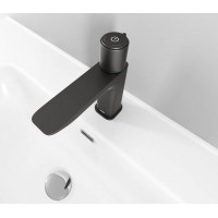 Смеситель для умывальника с инновационным управлением IDDIS графит SLIGMBTi01