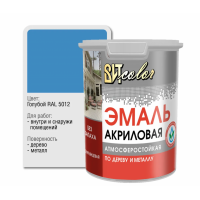 Эмаль акриловая по дереву и металлу Голубая RAL 5012 ВИТ color полуглянцевая 3,5кг 64414