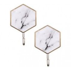 Крючки самоклеющиеся Ромб мрамор 2шт 906-436