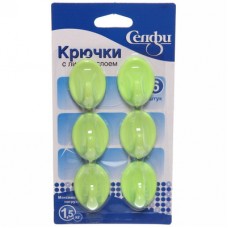 Крючки самоклеющиеся Селфи 6шт 906-206