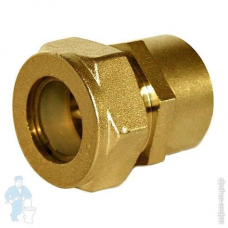 Соединитель 20*3/4" (Зажим х РВ) латунь-BIC20
