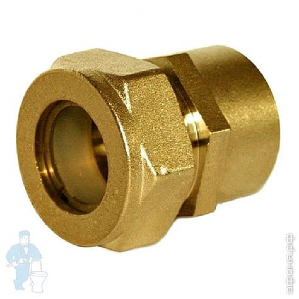 Соединитель 20*3/4" (Зажим х РН) латунь-BC20