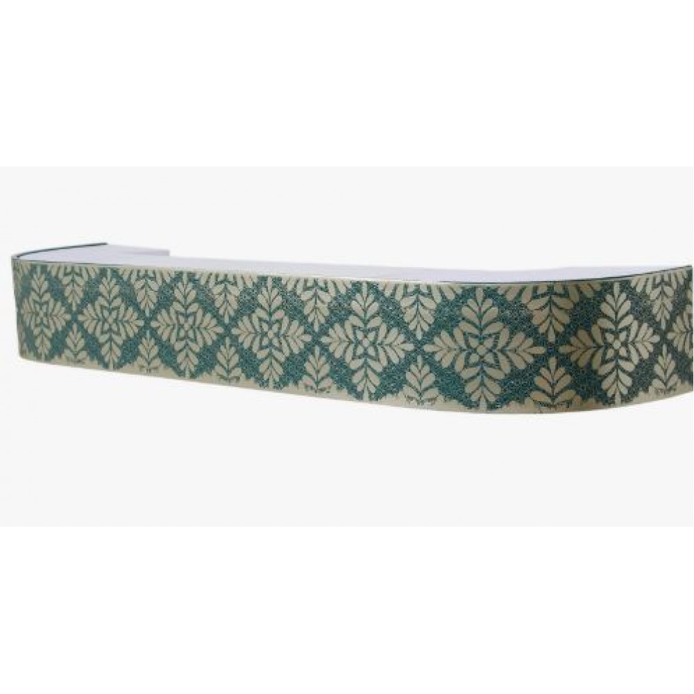 Бленда 8см Клевер изумруд золото (мин.рез 0,5м) ХХХ БРАК АКЦИЯ 