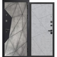 Дверь метал. Геометрия бетон снежный 2050*860мм правая 