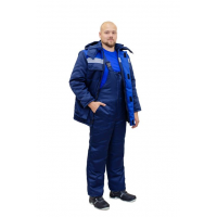 Костюм Гелиос (куртка+п/комбинез.) василек/т.синий р.52-54 рост3/4 АКЦИЯ 30%