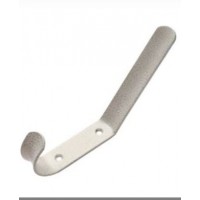 Крючок-вешалка 2-рожковая белый антик 11508