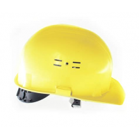 Каска защитная желтая Лидер КАС412