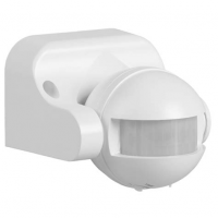 Датчик движения ДД 009 белый, макс.нагрузка 1100Вт, угол обзора 180град, дальность 12м, IP44, ИЭК