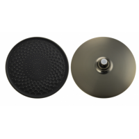 Лейка для тропического душа круглая бронза с черным (6542)