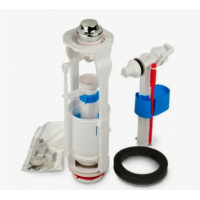 Арматура для унитаза кнопка хром боковое подключение WC6050M