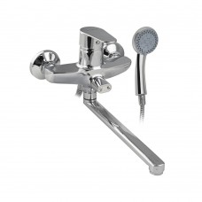 Смеситель для ванны BIANCO длинный нос шаровый хром 21416 Смеситель для ванны BIANCO длинный нос шаровый хром 21416