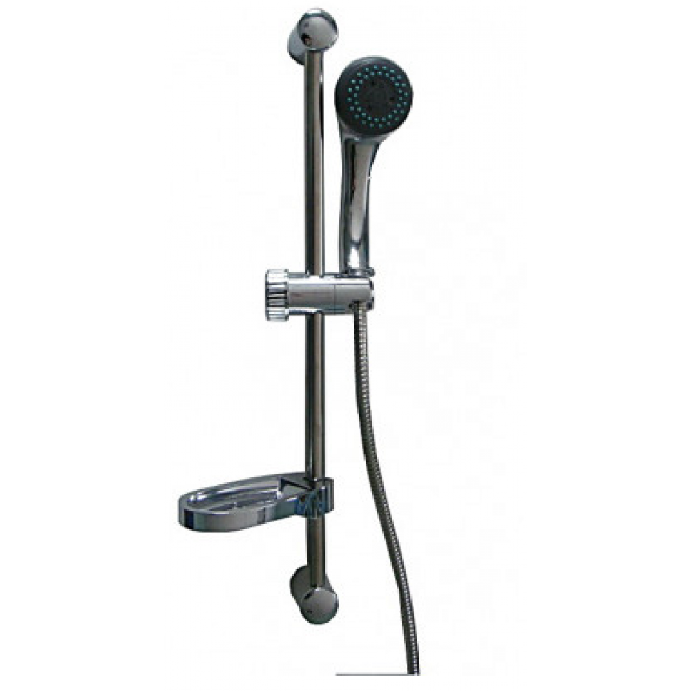 Стойка для душа METAL металлокерамика с лейкой и мыльницей 00001 ХХХ