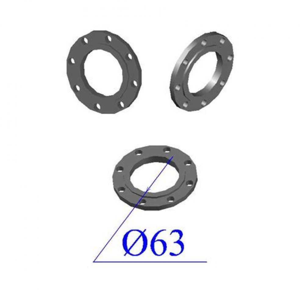 Фланец ПНД D 63