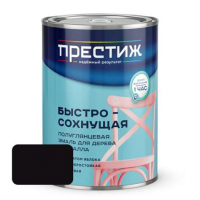 Эмаль акриловая по дереву и металлу Черная RAL 9005 ВИТ color полуглянцевая 3,5кг 64425