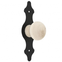 Ручка-кнопа декоративная без лака черная мод.3 (9633) АКЦИЯ