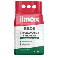 Раствор штукатурный гипсовый ILMAX 6805 мешок  4кг 