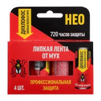 Лента липкая от мух 4шт/упак Дихлофос Нео