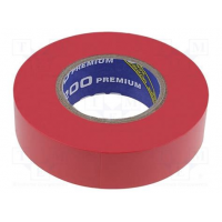 Изолента (0,18mm x 19mm x 18m) ELEСTRIX 200 Premium красная
