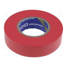 Изолента (0,18mm x 19mm x 18m) ELEСTRIX 200 Premium красная