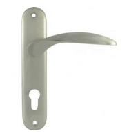 Ручка дверная на планке 94-55мм (мат.хром) 