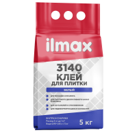 Клей для плитки морозостойкий ILMAX 3140 (для влажных помещ., белый) мешок  5кг