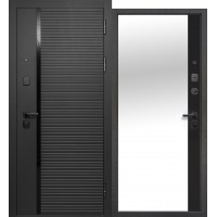 Дверь метал. Черное зеркало 2050*960мм правая