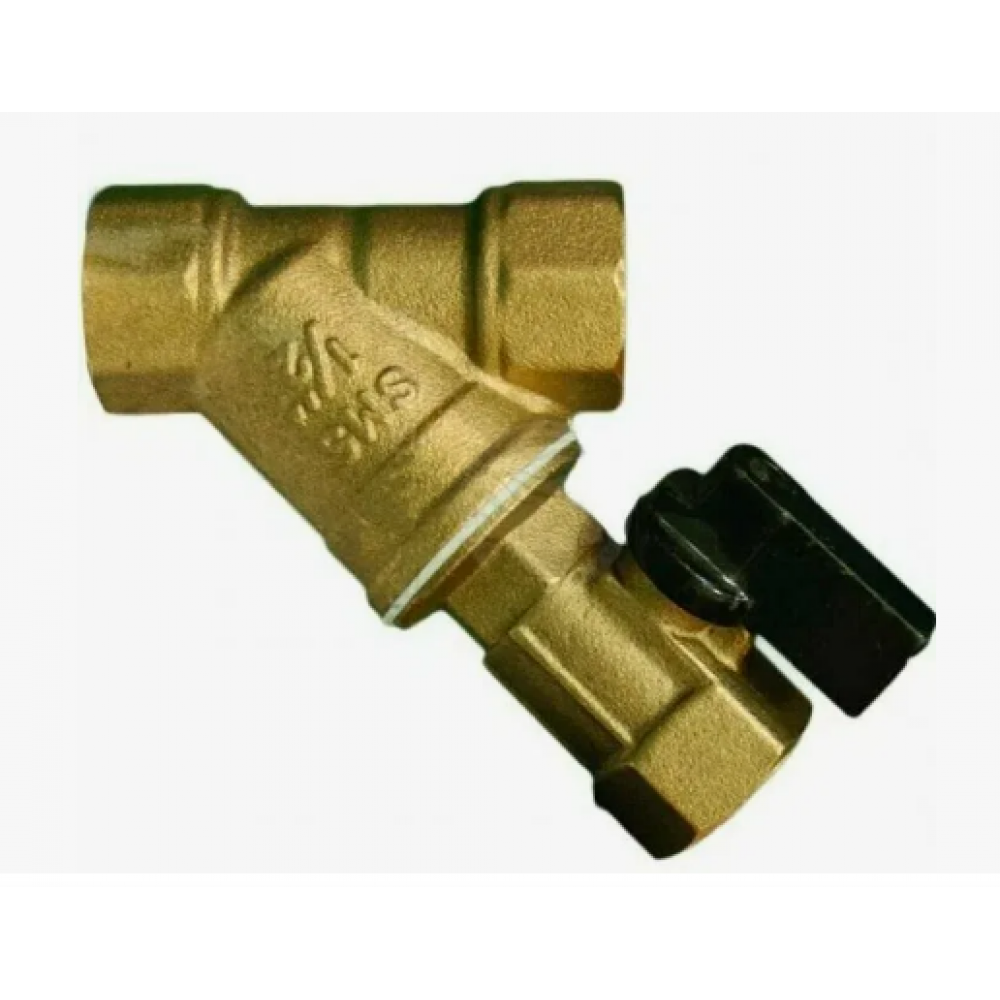 Фильтр косой 1/2" с мини краном