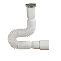 Труба гибкая для сифона с гайкой 1 1/2 х 40/50 L-  650мм с латунной вставкой АС-1013М