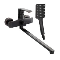 Смеситель для ванны, длинный нос, под состаренную медь (5770)