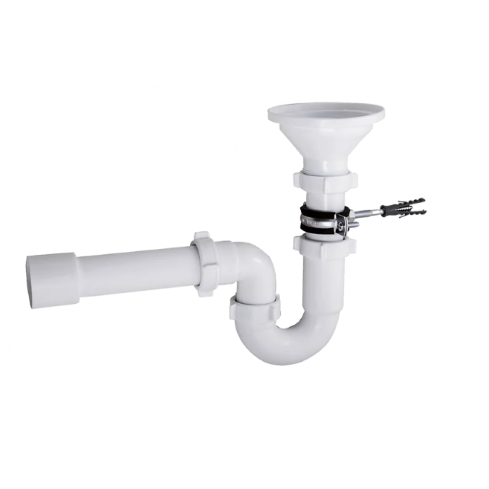 Сифон для мойки прямоточный с разрывом потока струи 1 1/2 х 40  (RS-41078)