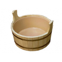 Шайка 10л, с пласт.вставкой