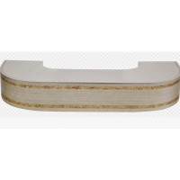 Карниз потолочный 2-рядный Меланж Серебро 300см РАСПРОДАЖА ХХХ