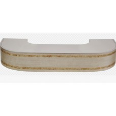 Карниз потолочный 2-рядный Меланж Серебро 300см РАСПРОДАЖА ХХХ Карниз потолочный 2-рядный Меланж Серебро 300см РАСПРОДАЖА ХХХ