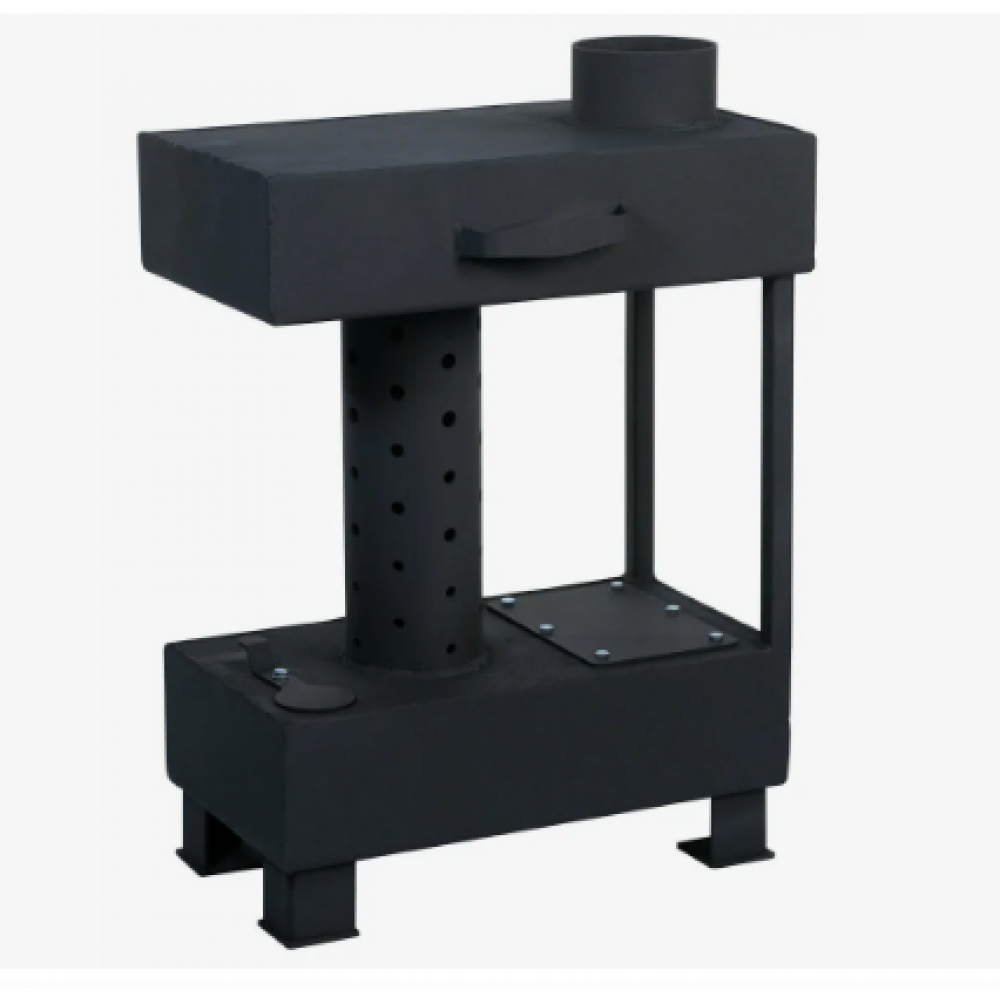 Печь воздухогрейная Сибирь-ДТ на отработке