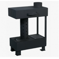 Печь воздухогрейная Сибирь-ДТ на отработке