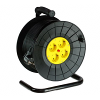 Удлинитель на катушке MS-XP-4 25М, 3х1mm2