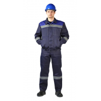 Костюм ЛЕГИОН мужской куртка/полукомб. т.синий/василек р.48-50 170-176 (КОС817-002)