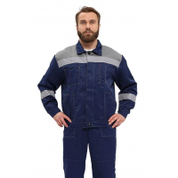 Костюм ЛЕГИОН мужской куртка/полукомб. т.синий/василек р.52-54 182-188 (КОС817-002)