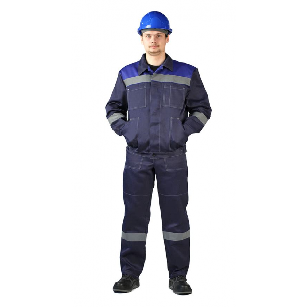 Костюм ЛЕГИОН мужской куртка/полукомб. т.синий/василек р.60-62 170-176 (КОС817-002) ХХХ АКЦИЯ 20%