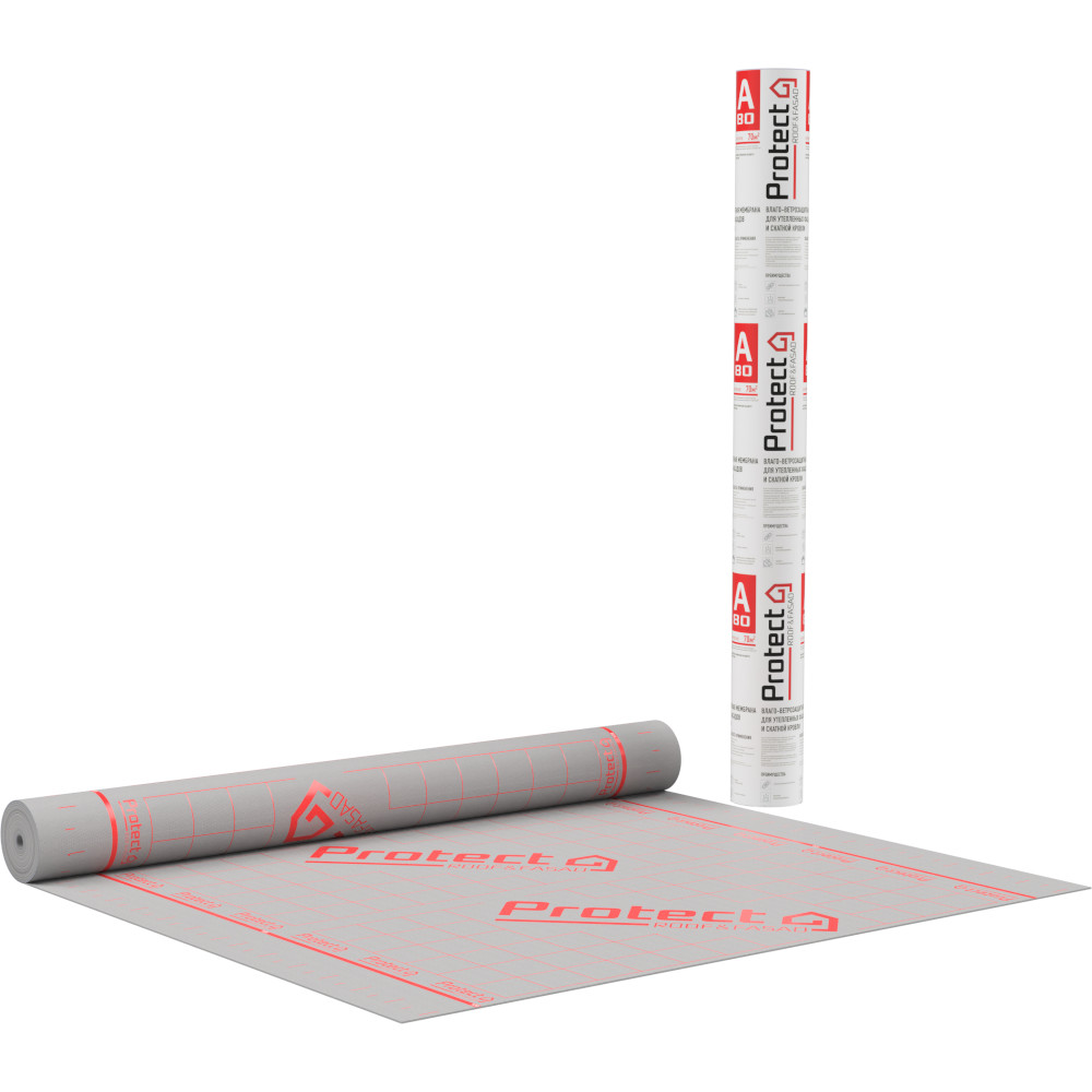 Пленка кровельная гидро-ветрозащитная мембрана 100г/м2 PROTECT A ПРЕМИУМ (1,6м*18,75м=30м2) Пленка кровельная гидро-ветрозащитная мембрана 100г/м2 PROTECT A ПРЕМИУМ (1,6м*18,75м=30м2)