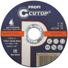 Круг отрезной по мет.125*1,0*22 Т41 Сutop Profi 39983Т