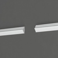 Плинтус потолочный полимерный ДМ30